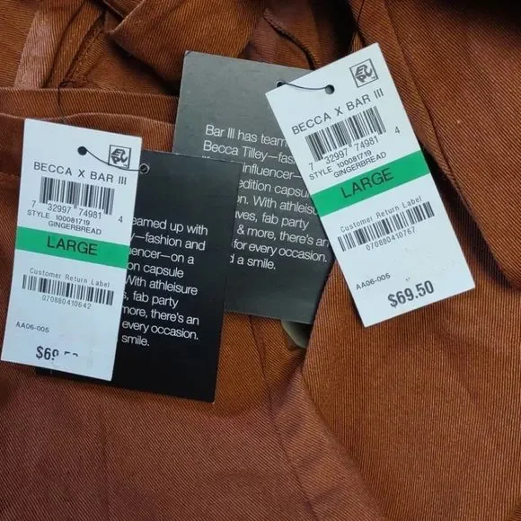 Becca Tilley x Bar III Paperbag Waist Cotton Pants - Picture 4 of 10